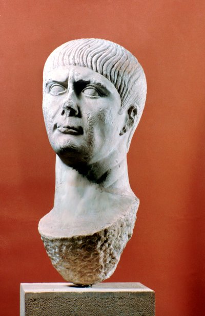 Kopf von Trajan, römischer Kaiser, 98-117 n. Chr. von Unbekannt