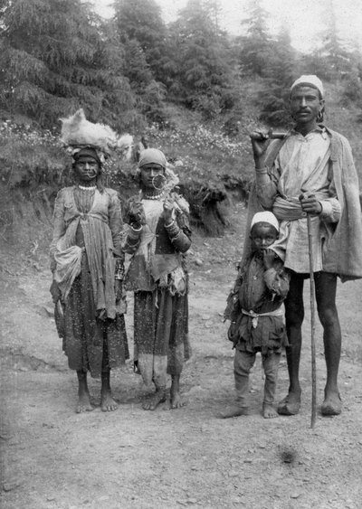 Bergstammesleute, Chakrata, 1917 von Unbekannt