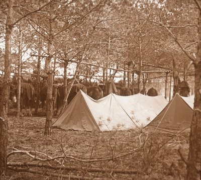 Pferdequartier, Suippes, Nordfrankreich, ca. 1914-1918 von Unbekannt