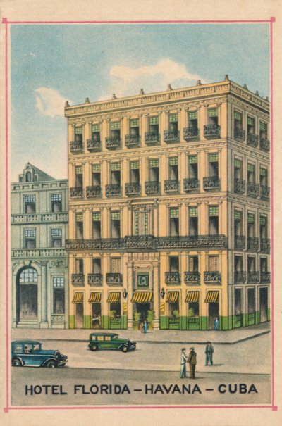 Hotel Florida - Havanna - Kuba, ca. 1910 von Unbekannt