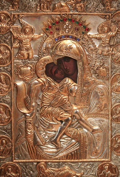 Ikone. Orthodoxe Kirche Saint-Antoine-le-Grand, Saint-Laurent-en-Royans, Frankreich von Unbekannt
