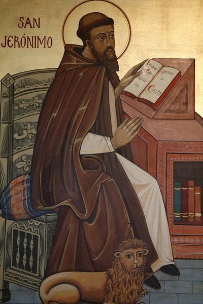 Ikone darstellend San Jeronimo, Madrid, Spanien von Unbekannt
