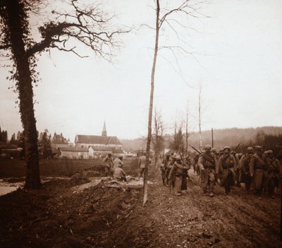 Infanterie, Genicourt, Nordfrankreich, ca. 1914-1918 von Unbekannt