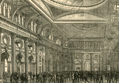 Innenansicht der Royal Exchange, 1898 von Unbekannt