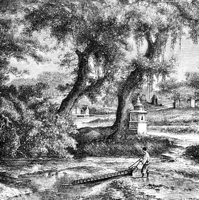 Bewässerungspumpe, Südchina, ca. 1890 von Unbekannt