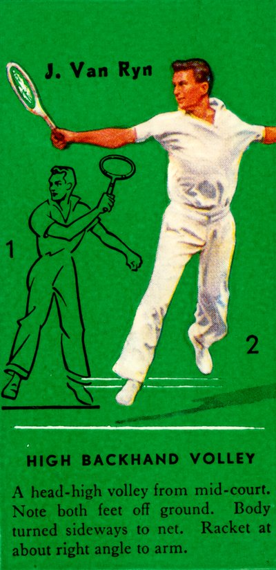 J. Van Ryn - Hoher Rückhandvolley, um 1935 von Unbekannt