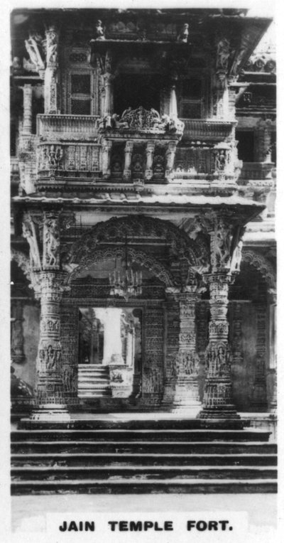Jain-Tempelfestung, Ahmedabad, Indien, um 1925 von Unbekannt