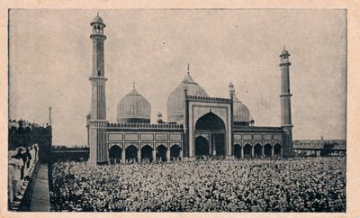 Jama Masjid, Delhi, um 1900 von Unbekannt
