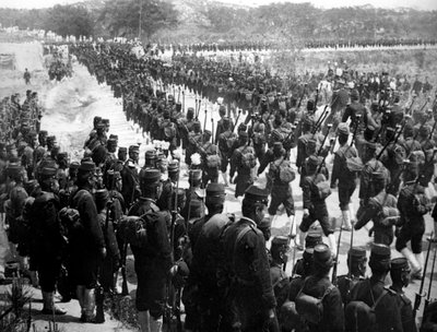 Japanische Truppen, Korea, 1900 von Unbekannt