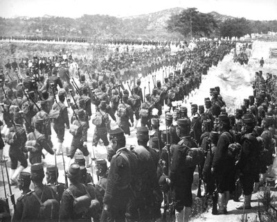 Japanische Truppen, Korea, um 1900 von Unbekannt