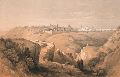 Jerusalem von der Straße nach Bethanien, 1855 von Unbekannt