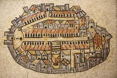 Mosaik des Tempels von Jerusalem, Israel von Unbekannt
