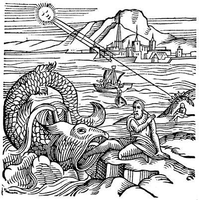 Jona wird vom Wal ausgespien, 1557 von Unbekannt