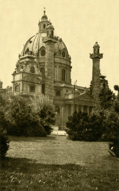 Karlskirche, Wien, Österreich, um 1935 von Unbekannt