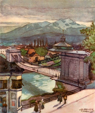 Kettenbrücke, ca. 1929 von Unbekannt