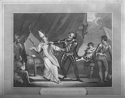 König Wilhelm ergreift seinen Bruder Odo, 1838 von Unbekannt