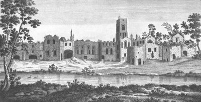 Kirkstall Abbey, Leeds, West Yorkshire, 18. Jahrhundert von Unbekannt