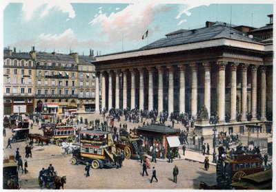 La Bourse, Paris, um 1900 von Unbekannt