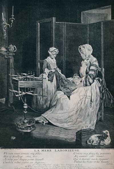 La Mère Laborieuse, 1740, 1916 von Unbekannt