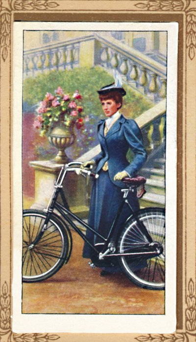 Radfahrerin, 1896 von Unbekannt