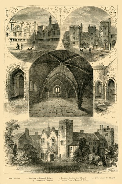 Lambeth Palace, ca. 1878 von Unbekannt