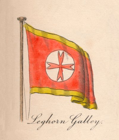 Leghorn Galeere, 1838 von Unbekannt