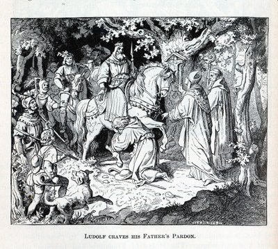 Liudolf bittet seinen Vater um Vergebung, 1882 von Unbekannt