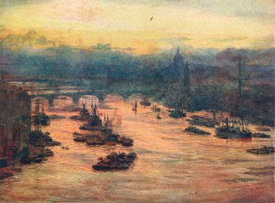 London, von der Tower Bridge, 1905 1906 von Unbekannt