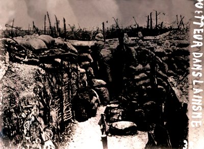 Aussichtsposten, Frankreich, ca. 1914-1918 von Unbekannt