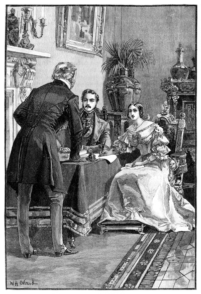 Lord Campbells Audienz bei der Königin, 1900 von Unbekannt