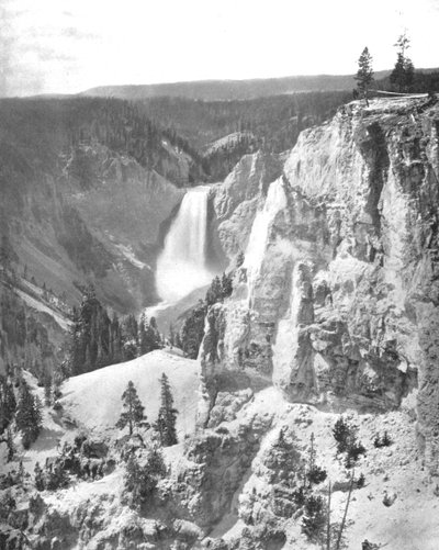 Lower Falls des Yellowstone, Wyoming, USA von Unbekannt