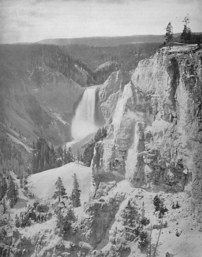 Untere Wasserfälle des Yellowstone, Wyoming, ca. 1897 von Unbekannt