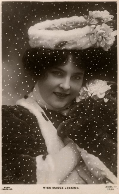 Madge Lessing, deutsche Schauspielerin, ca. 1906 von Unbekannt