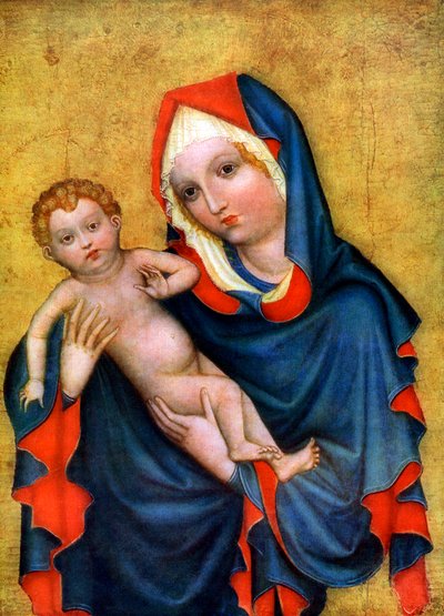 Madonna von Zlata Koruna, ca. 1410, 1955 von Unbekannt