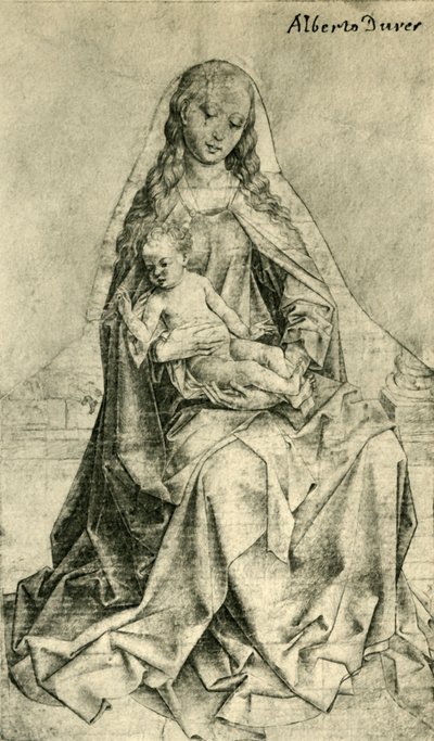 Madonna mit dem segnenden Christuskind, 1440-1450, 1943 von Unbekannt