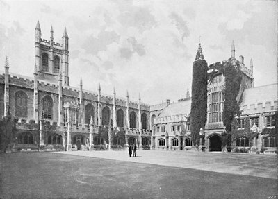 Magdalen College-Kreuzgang und Glocken- und Gründertürme von Unbekannt