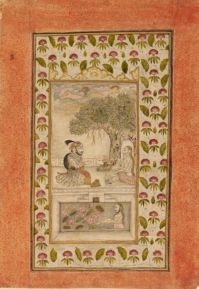 Maharana Sangram Singh II besucht einen Yogi von Unbekannt