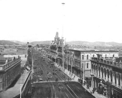 Hauptstraße, Los Angeles, Kalifornien, USA, ca. 1900 von Unbekannt