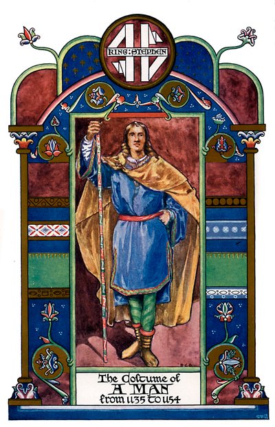 Männliches Kostüm, 1135-1154, 1904 von Unbekannt