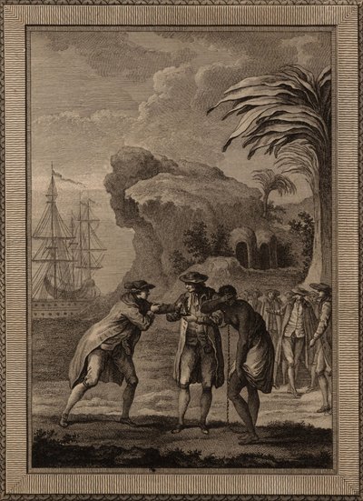 Mann verkauft eine Sklavin, 1775 von Unbekannt