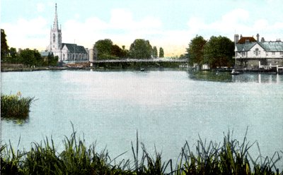 Marlow Brücke und Kirche, Buckinghamshire von Unbekannt