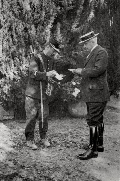 Maurice Maeterlinck, belgischer Dramatiker, Dichter und Essayist, 1915 von Unbekannt
