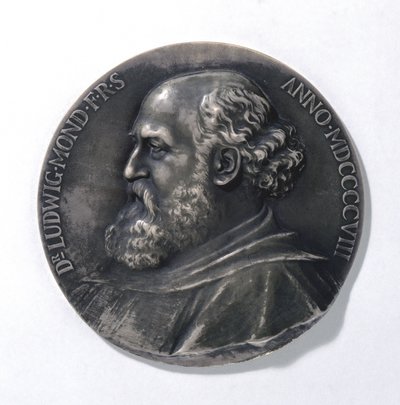 Medaille mit Ludwig Mond, Industriekhemiker von Unbekannt