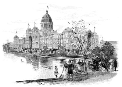 Melbourne Exhibition Building, Victoria, Australien, 1886 von Unbekannt