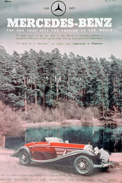 Mercedes-Benz Autowerbung, 1937 von Unbekannt