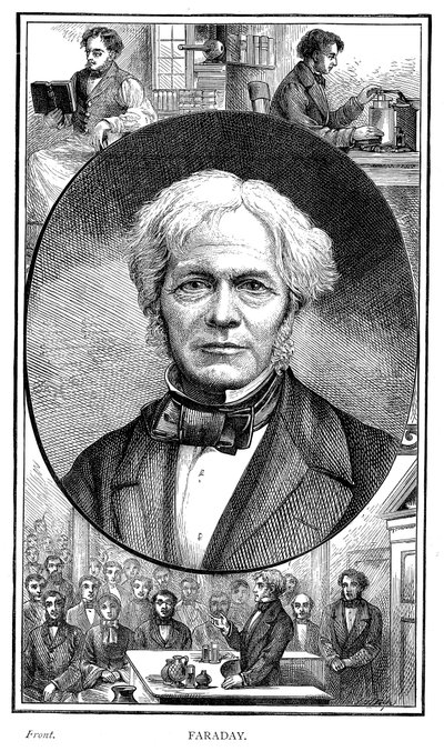 Michael Faraday, britischer Physiker und Chemiker, 1881 von Unbekannt