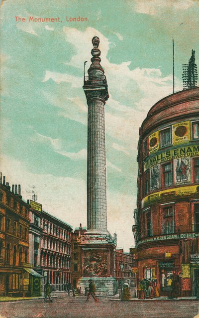 Monument, London von Unbekannt