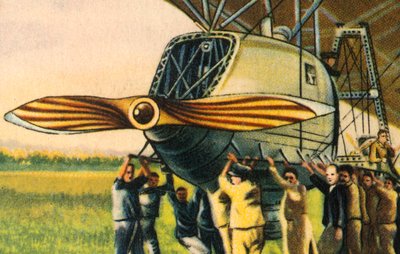 Motor-Gondel eines Zeppelins, 1932 von Unbekannt