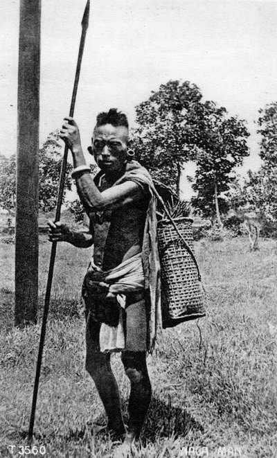 Naga-Mann, Indien, 20. Jahrhundert von Unbekannt