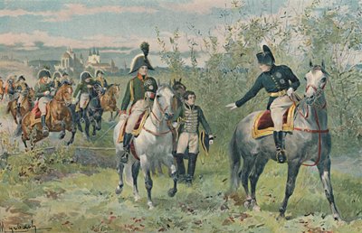 Napoleon und Alexander in Erfurt, 1808, 1896 von Unbekannt